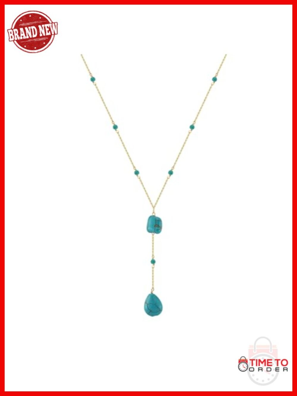 Vintage 925 Sterling Silver Drop Gemstone Y Necklace